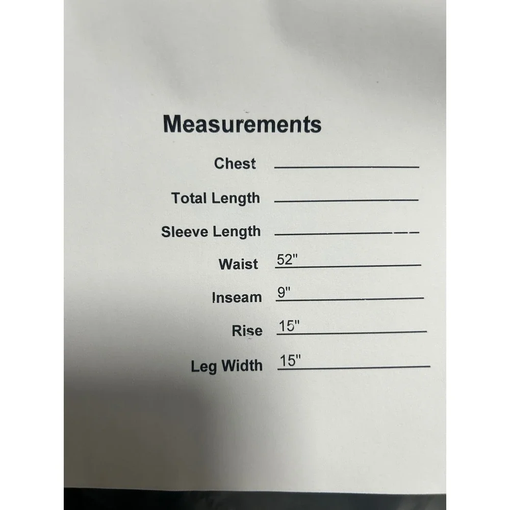 Roundtree & Yorke measurements waist